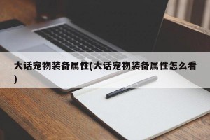 大话宠物装备属性(大话宠物装备属性怎么看)